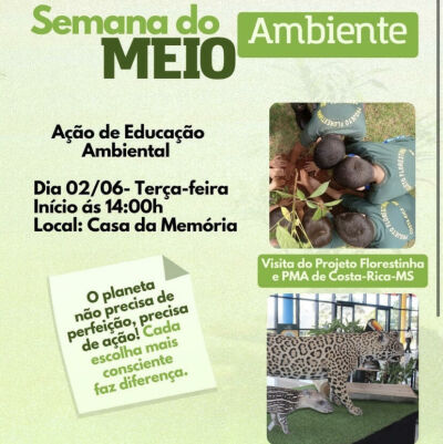 Imagem da notícia Semana do Meio Ambiente promove conscientização ambiental com participação do Projeto Florestinha em Figueirão